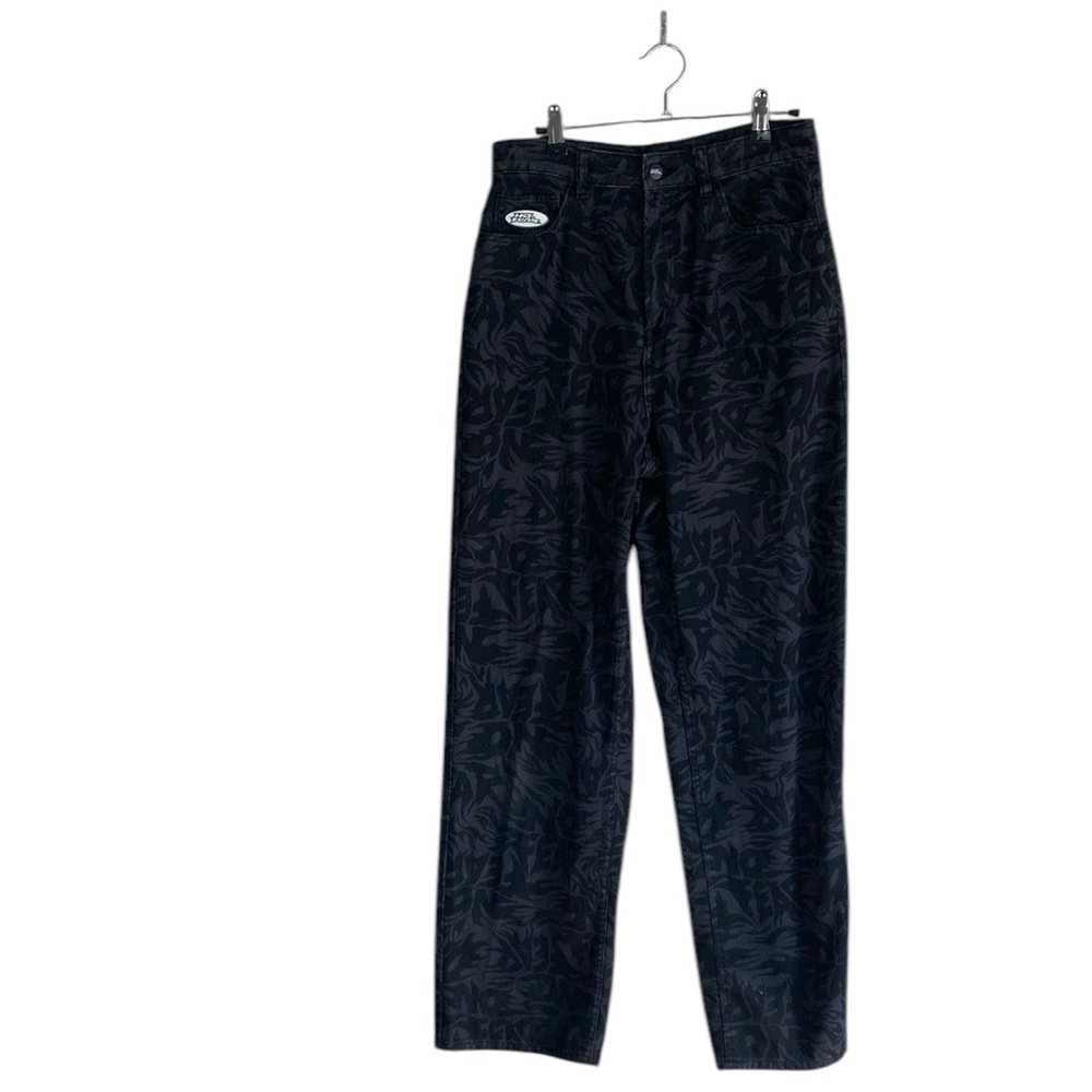No Fear black and grey all over logo jeans